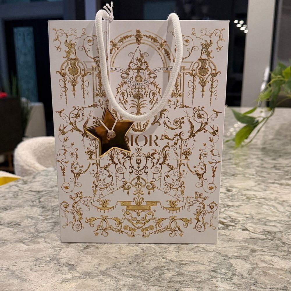 Dior Luxurious White and Gold Bag